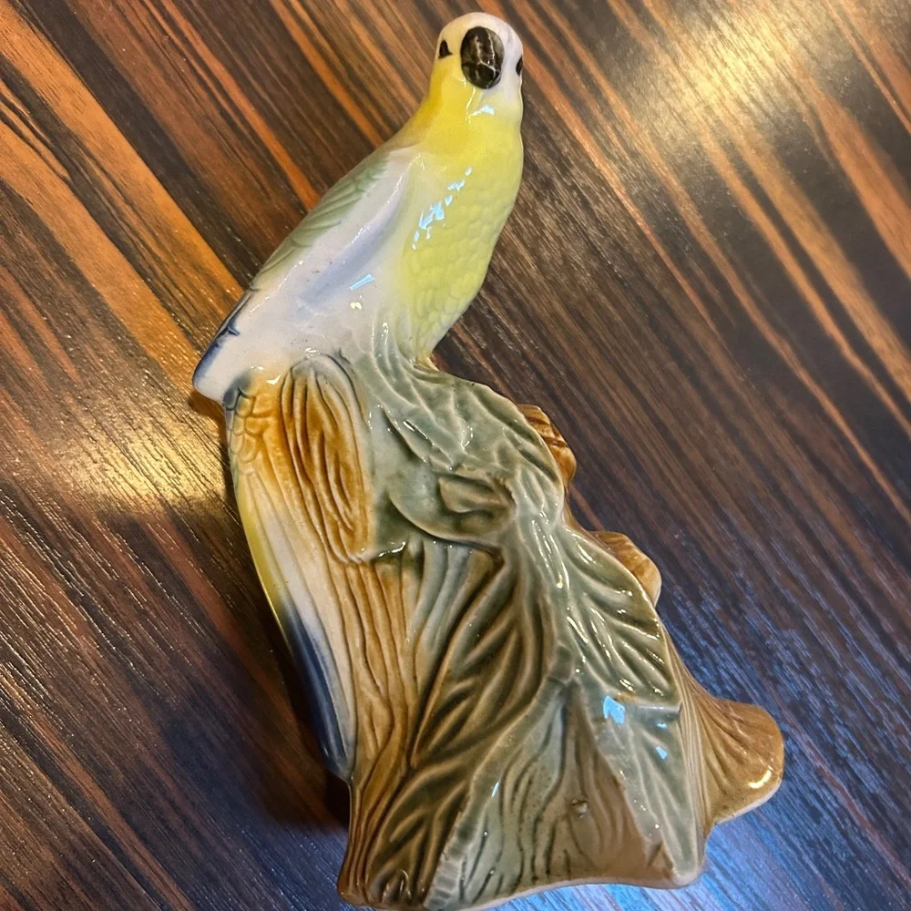 Colorful Parrot Parakeet 🦜Ceramic Figurine 6.5” - Picture 11 of 11